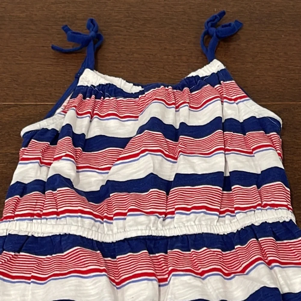 Osh Kosh Bigosh Red White and Blue Long Dress Size 7